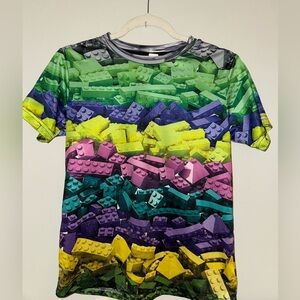 Kids unisex Lego graphic top, size large